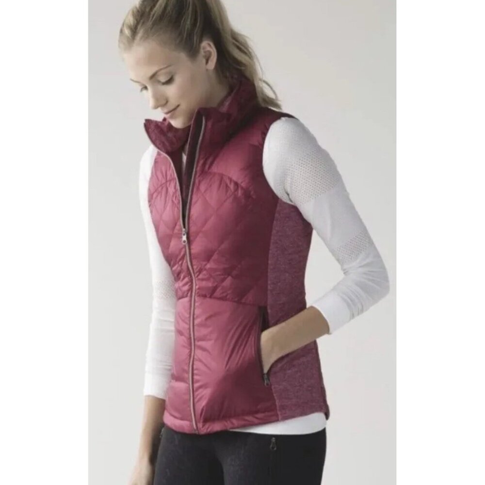 lululemon athletica Maroon Quilted Vest